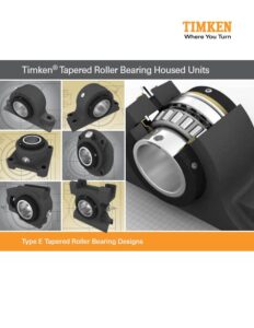 Catalog for checking information TIMKEN TAPERED ROLLER BEARING HOUSED UNITS