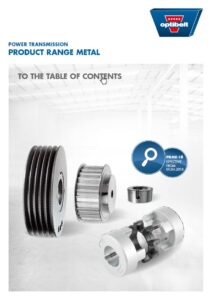 Catalog for checking information Product Range Metal Optibelt