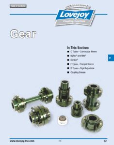 Catalog for checking information Gear LoveJoy