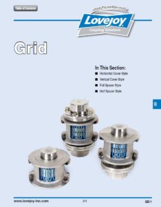 Catalog for checking information Grid LoveJoy