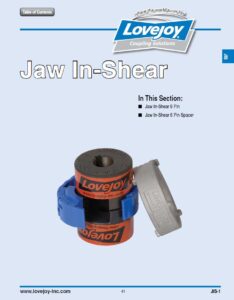 Catalog for checking information Jaw In Shear LoveJoy