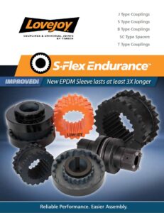 Catalog for checking information S-Flex Endurance LoveJoy