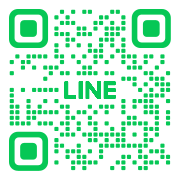 Green LINE QR code to add contact by scanning with the LINE app.