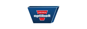 Optibelt logo on blue packaging or product container with red accent